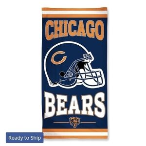 Chicago Bears Authentic Beach Towel New With Tags